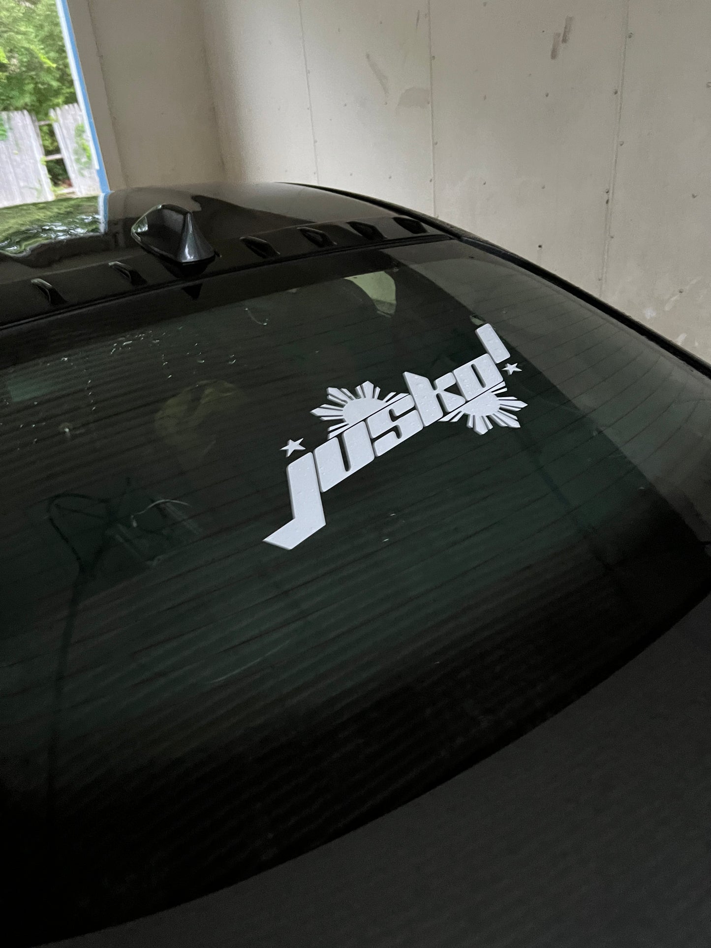 JUSKO SUN REAR BANNER